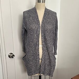 NWT Anthropologie Blue/ whitish marl Cardigan Sweater
